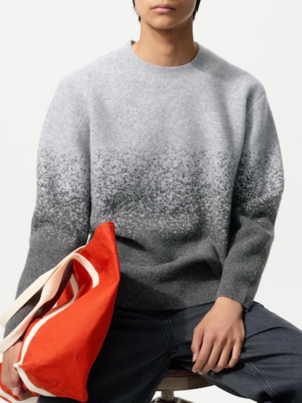 JW Anderson x Uniqlo Soufflé Yarn Gradation Crew Neck Sweater S